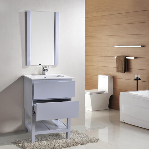 Image of Alya Bath Biscayne 36" Single Bathroom Vanity without Mirror BC-3501-36-LG