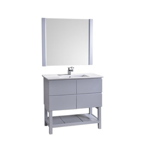 Alya Bath Biscayne 36" Single Bathroom Vanity without Mirror BC-3501-36-LG