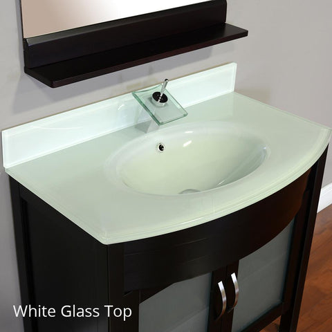 Image of Alya Bath Elite 36" Single Modern Bathroom Vanity Countertop AW-082-36-B-LGGT-NM