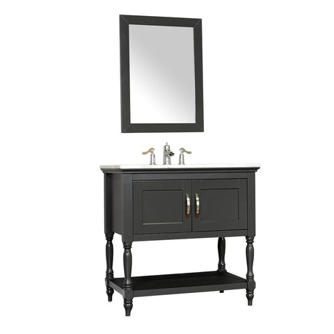Image of Alya Bath Hampton 30" Single Contemporary Bathroom Vanity with Countertop LA-209-30-G-NT-BMT-NM