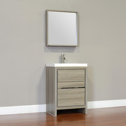 Image of Alya Bath Ripley 24" Single Modern Bathroom Vanity Set AT-8060-24-W-S