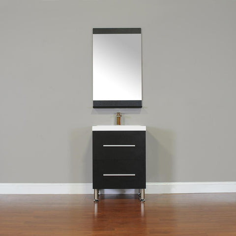 Image of Alya Bath Ripley 24" Single Modern Bathroom Vanity Set with Mirror AT-8080-B-S
