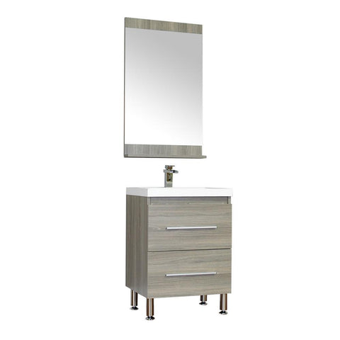 Image of Alya Bath Ripley 24" Single Modern Bathroom Vanity Set with Mirror AT-8080-G-S