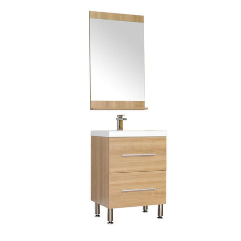 Image of Alya Bath Ripley 24" Single Modern Bathroom Vanity Set with Mirror AT-8080-LO-S