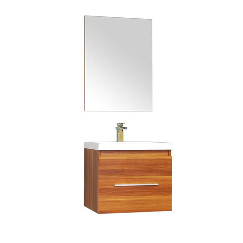 Image of Alya Bath Ripley 24" Single Wall Mount Modern Bathroom Vanity Set with Mirror AT-8006-C-S