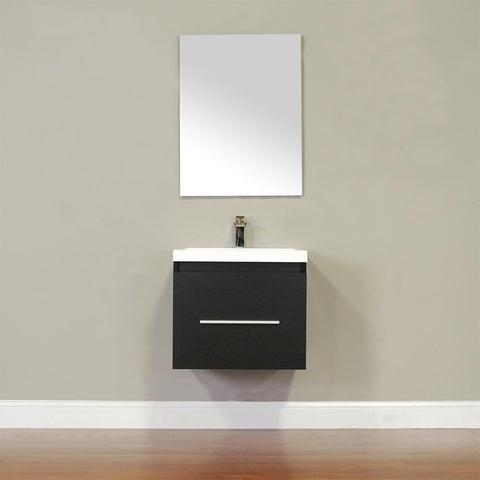 Image of Alya Bath Ripley 24" Single Wall Mount Modern Bathroom Vanity without Mirror AT-8006-B