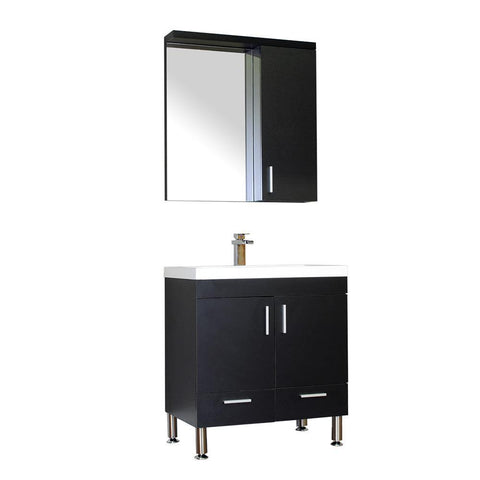 Image of Alya Bath Ripley 30" Single Modern Bathroom Vanity without Mirror AT-8085-B