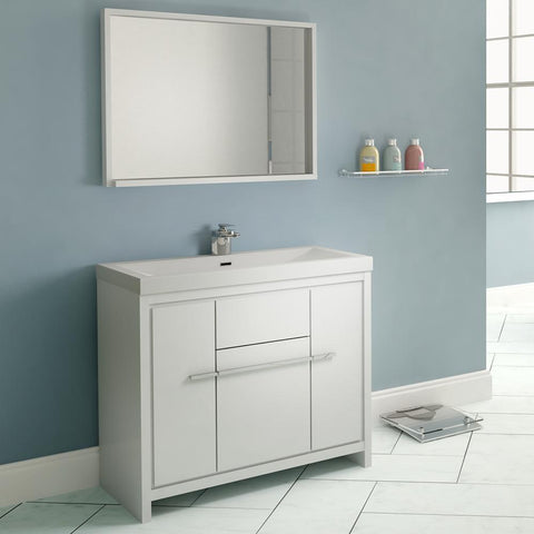 Image of Alya Bath Ripley 36" Single Modern Bathroom Vanity Set AT-8060-36-W-S