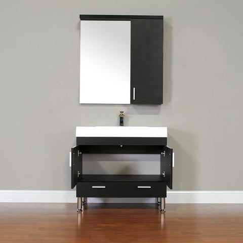 Image of Alya Bath Ripley 36" Single Modern Bathroom Vanity Set with Mirror AT-8089-B-S