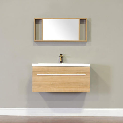 Alya Bath Ripley 36" Single Wall Mount Modern Bathroom Vanity without Mirror AT-8090-B