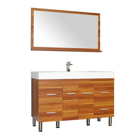 Image of Alya Bath Ripley 47" Single Modern Bathroom Vanity Set with Mirror AT-8042-C-S