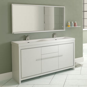 Alya Bath Ripley 57" Double Modern Bathroom Vanity Set AT-8060-57-W-S