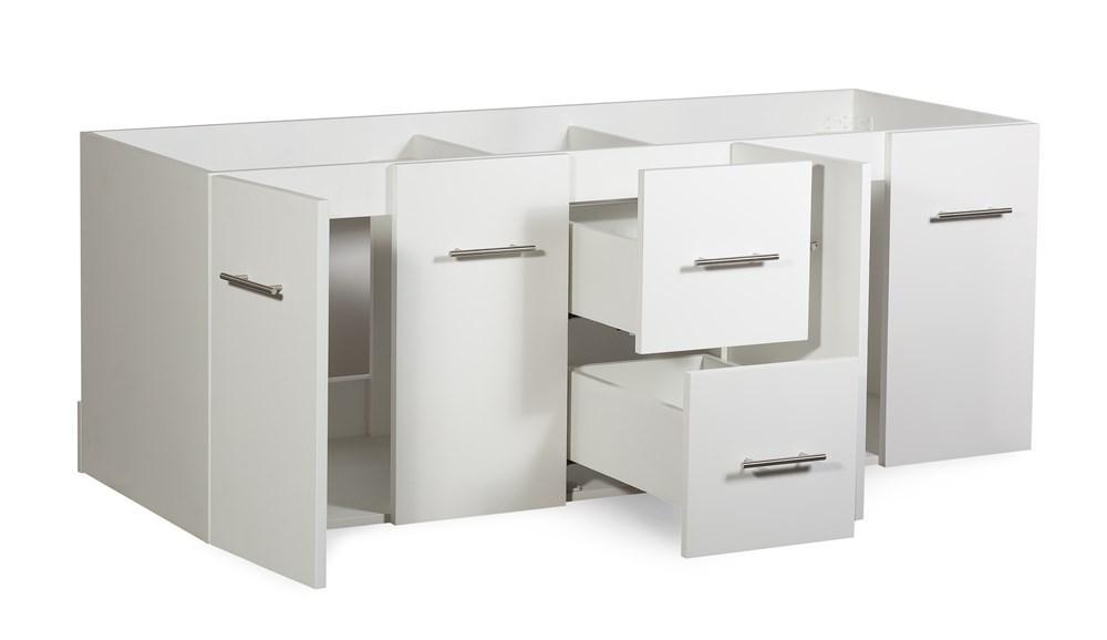 Amelie 60" White Vanity Cabinet Only