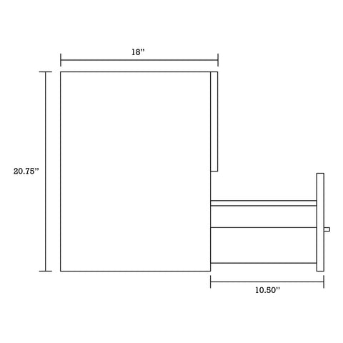 Image of American Imaginations Xena Farmhouse 22.75-in. W X 18-in. D Modern Plywood-Melamine Vanity Base Set Only In Dawn Grey AI-19587