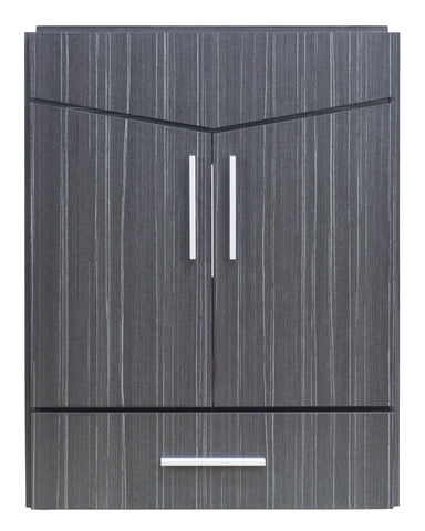 Image of American Imaginations Zen 23-in. W X 18-in. D Modern Wall Mount Plywood-Melamine Vanity Base Only In Dawn Grey AI-18119