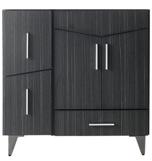 American Imaginations Zen 35-in. W X 18-in. D Modern Plywood-Melamine Vanity Base Set Only In Dawn Grey AI-19563