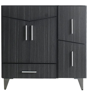 American Imaginations Zen 36-in. W X 17-in. D Modern Plywood-Melamine Vanity Base Set Only In Dawn Grey AI-19562