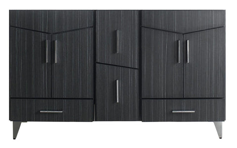 Image of American Imaginations Zen 60-in. W X 17-in. D Modern Plywood-Melamine Vanity Base Set Only In Dawn Grey AI-19566