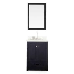 Ariel Adams 25" Single Sink Vanity Set in Black L025S-BLK
