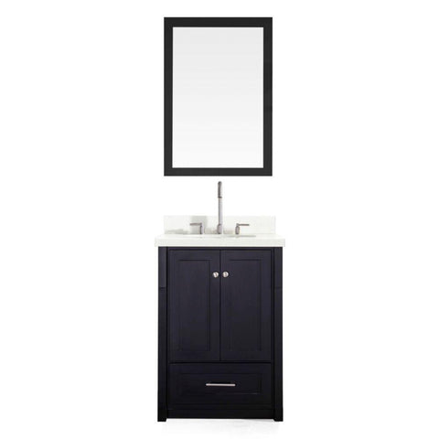 Image of Ariel Adams 25" Single Sink Vanity Set in Black L025S-BLK
