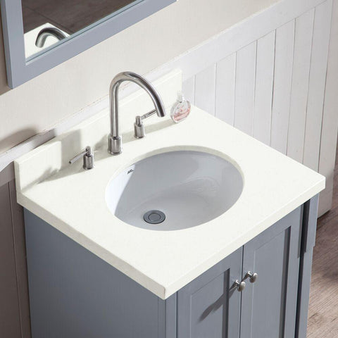 Ariel Adams 25" Single Sink Vanity Set in Grey L025S-GRY