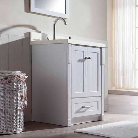 Image of Ariel Adams 25" Single Sink Vanity Set in White L025S-WHT