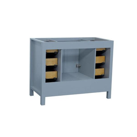 Image of Ariel Cambridge 42" Grey Transitional Vanity Base Cabinet A043S-BC-GRY A043S-BC-ESP