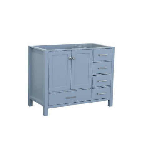 Image of Ariel Cambridge 42" Grey Transitional Vanity Base Cabinet A043S-L-BC-GRY