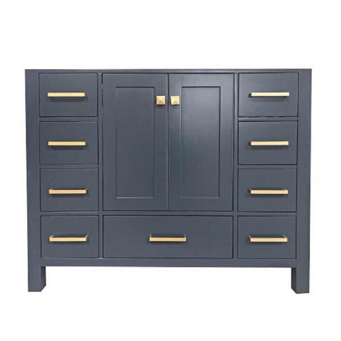 Image of Ariel Cambridge 42" Midnight Blue Transitional Vanity Base Cabinet A043S-BC-MNB A043S-BC-MNB