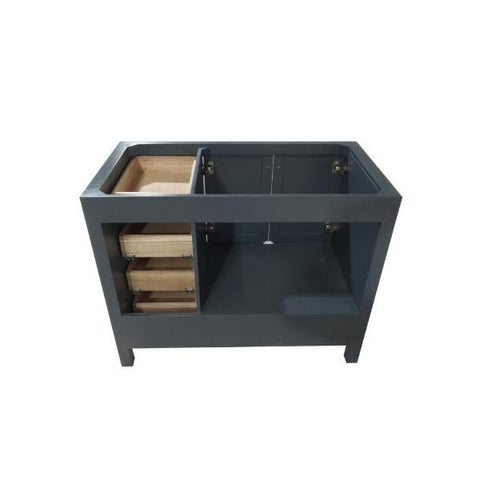 Image of Ariel Cambridge 42" Midnight Blue Transitional Vanity Base Cabinet A043S-L-BC-MNB A043S-L-BC-MNB