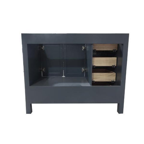 Image of Ariel Cambridge 42" Midnight Blue Transitional Vanity Base Cabinet A043S-R-BC-MNB A043S-R-BC-MNB