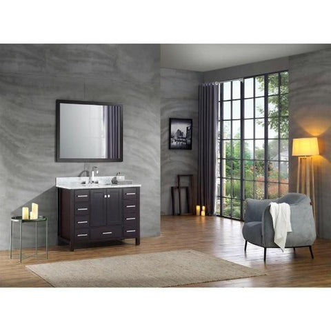 Ariel Cambridge 43" Espresso Modern Rectangle Sink Bathroom Vanity A043S-CWR-ESP