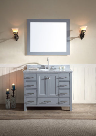 Image of Ariel Cambridge 43" Single Sink Vanity Set in Grey A043S-GRY