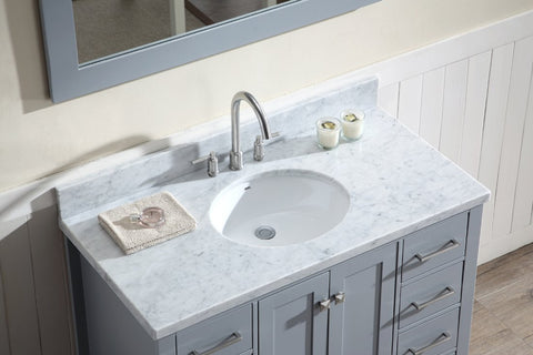 Image of Ariel Cambridge 43" Single Sink Vanity Set in Grey A043S-GRY