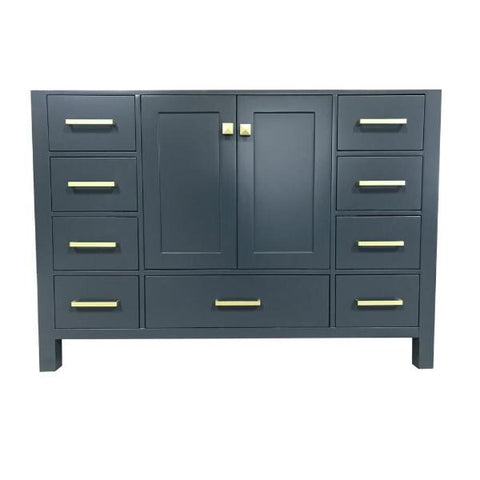 Ariel Cambridge 48" Midnight Blue Transitional Vanity Base Cabinet A049S-BC-MNB A049S-BC-MNB