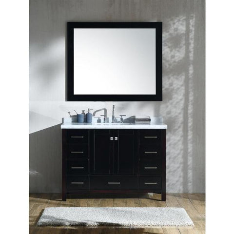 Image of Ariel Cambridge 49" Espresso Modern Rectangle Sink Bathroom Vanity A049S-CWR-ESP