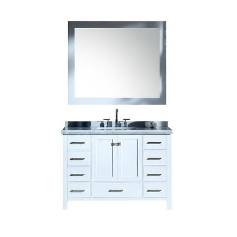 Image of Ariel Cambridge 49" Grey Modern Rectangle Sink Bathroom Vanity A049S-CWR-GRY