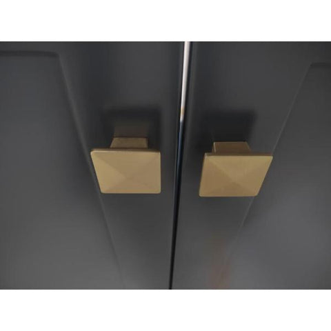 Image of Ariel Cambridge 60" Midnight Blue Transitional Double Sink Base Cabinet A061D-BC-MNB A055S-BC-MNB