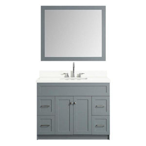 Ariel Hamlet 43" Grey Modern Single Sink Vanity Set F043S-WQ-GRY