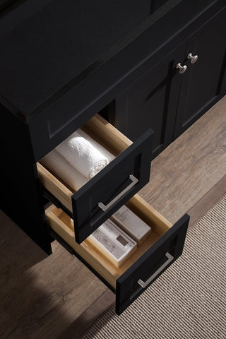 Image of Ariel Hamlet 49" Single Sink Vanity Set with Absolute Black Granite Countertop in Black F049S-AB-BLK