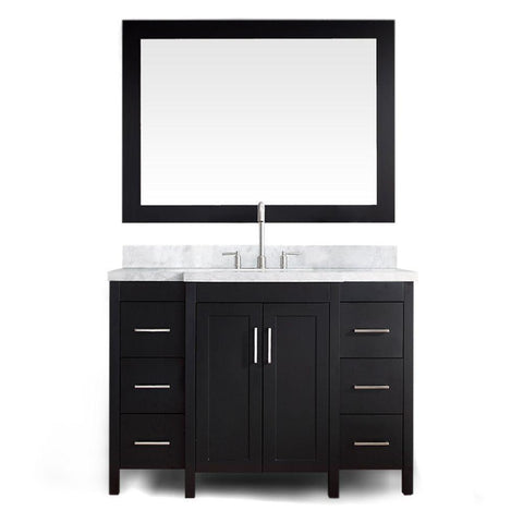 Image of Ariel Hollandale 49" Single Sink Vanity Set in Black E049S-BLK