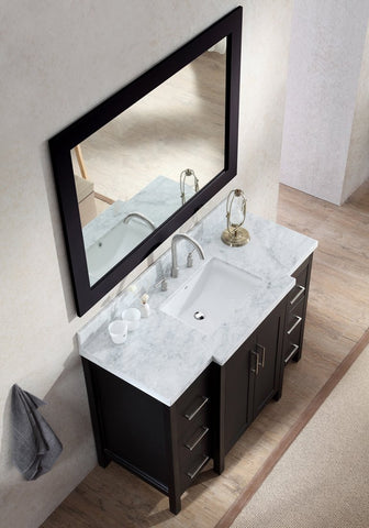Image of Ariel Hollandale 49" Single Sink Vanity Set in Black E049S-BLK