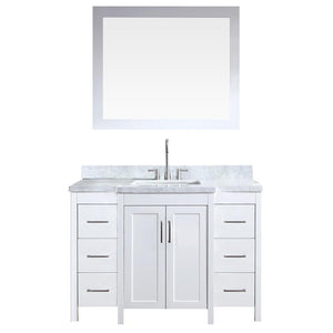 Ariel Hollandale 49" Single Sink Vanity Set in White E049S-WHT