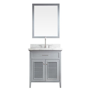 Ariel Kensington 31" Grey Traditional Single Sink Bathroom Vanity D031S-GRY