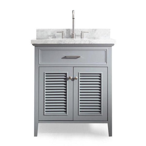 Image of Ariel Kensington 31" Grey Traditional Single Sink Bathroom Vanity D031S-GRY