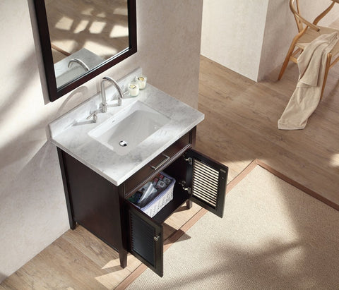 Image of Ariel Kensington 31" Single Sink Vanity Set in Espresso D031S-ESP