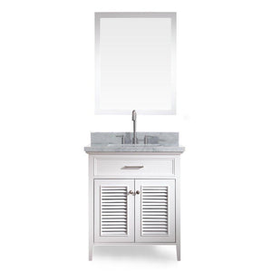 Ariel Kensington 31" Single Sink Vanity Set in White D031S-WHT