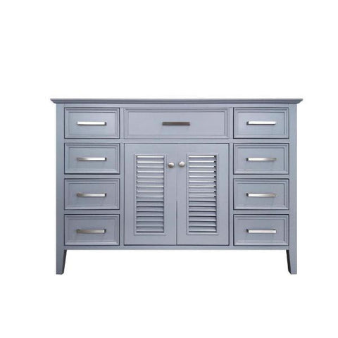 Image of Ariel Kensington 48" Grey Transitional Single Sink Base Cabinet D043S-R-BC-GRY