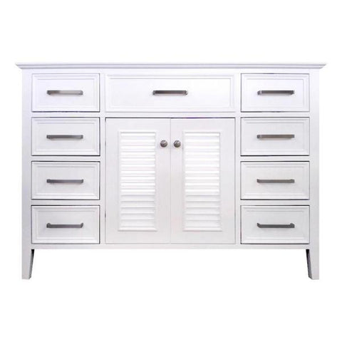 Image of Ariel Kensington 48" White Transitional Single Sink Base Cabinet D049S-BC-WHT D049S-BC-WHT