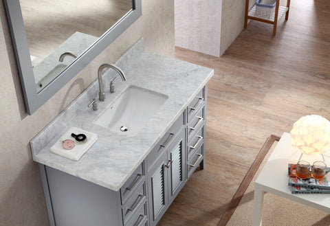 Image of Ariel Kensington 49" Single Sink Vanity Set in Grey D049S-GRY